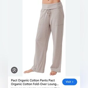 BLUE Pact Fold over Lounge Pant size Medium EUC